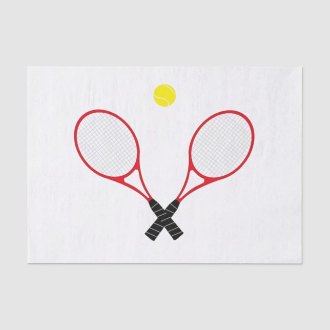 Tennis Rackets Tissue Paper (Front)