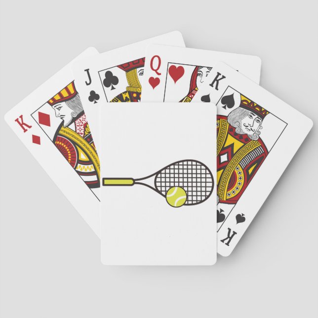 Tennis Racquet and Ball Playing Cards (Back)