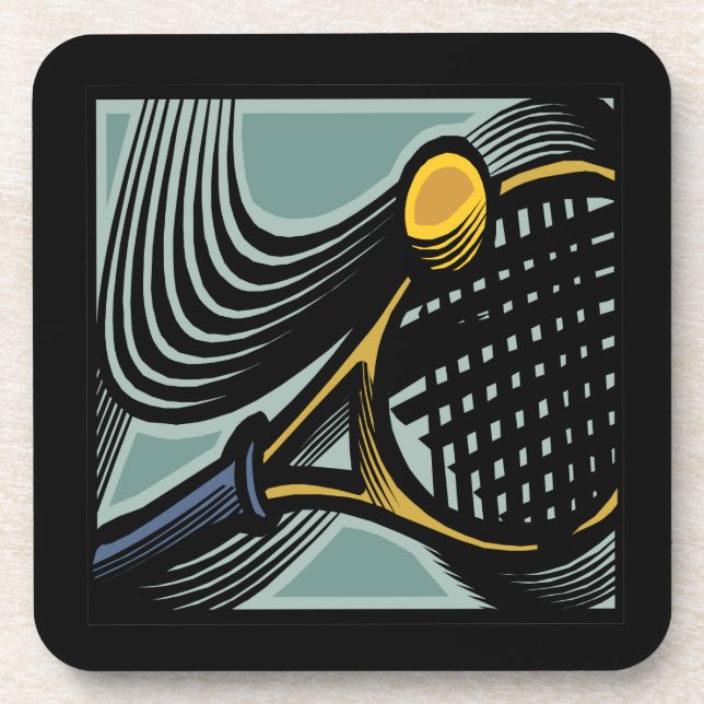 Tennis Racquet Coaster (Front)