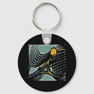 Tennis Racquet Keychain
