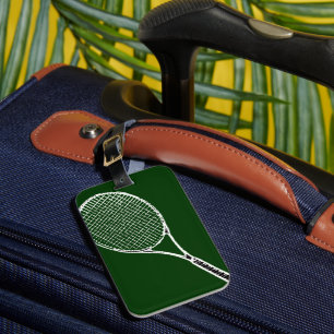 Tennis Racquet Luggage Tag