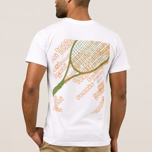 Tennis racquet T-Shirt (Back)