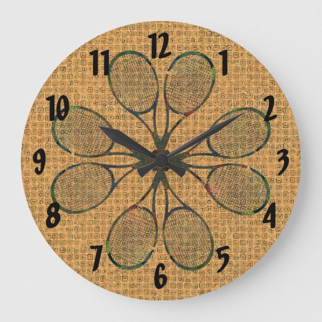 TENNIS RACQUETS Clock (Front)
