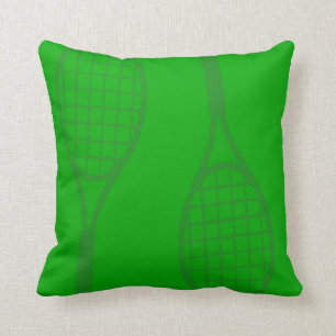 Tennis Racquets Throw Pillow