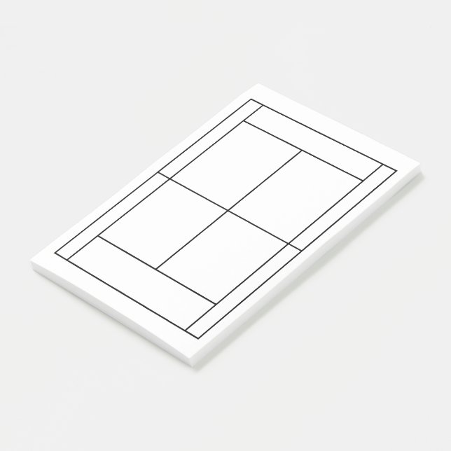 Tennis Record Post-it Notes (Angled)
