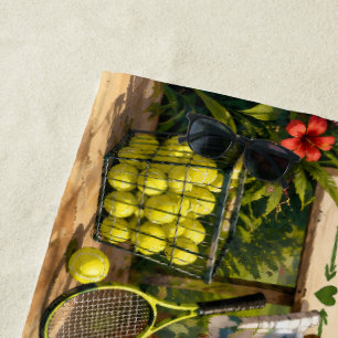 Tennis Retirement Beach Towel