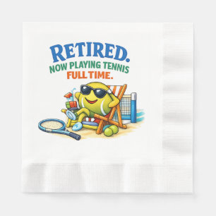 Tennis Retirement Party Napkin