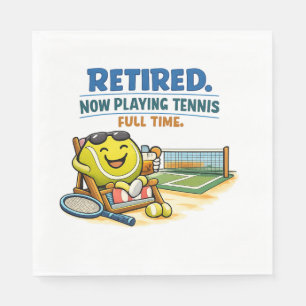 Tennis Retirement Party Napkin