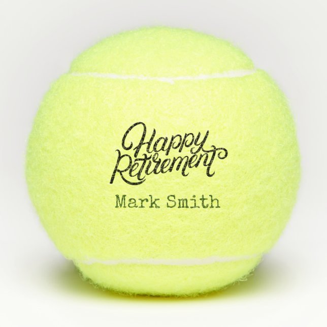 Tennis Retirement  Tennis Balls (Front)