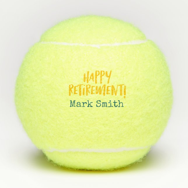 Tennis Retirement  Tennis Balls (Front)