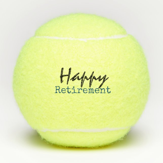 Tennis Retirement Tennis Balls (Front)