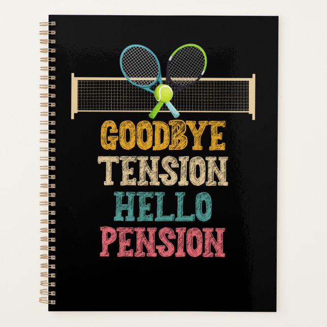 Tennis retraite au revoir tension hello pension (Devant)