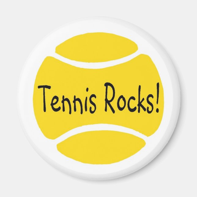 Tennis Rocks Magnet (Front)