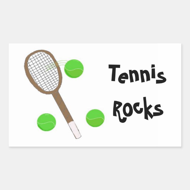Tennis Rocks Sticker (Front)