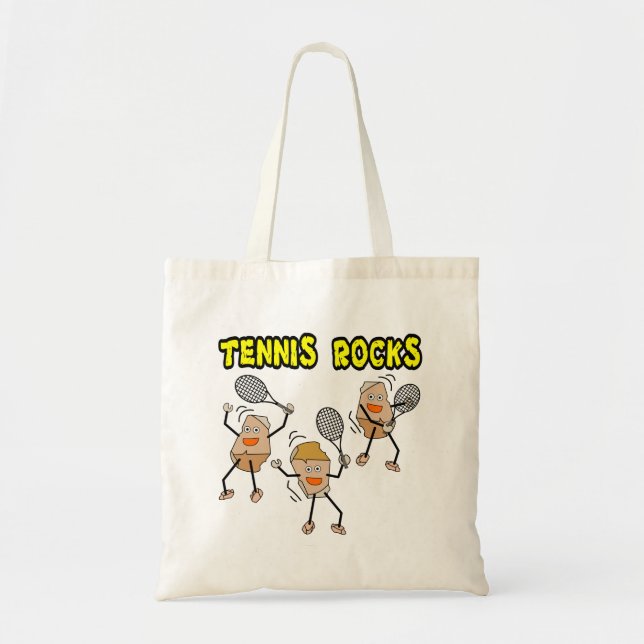 Tennis Rocks Tote Bag (Front)