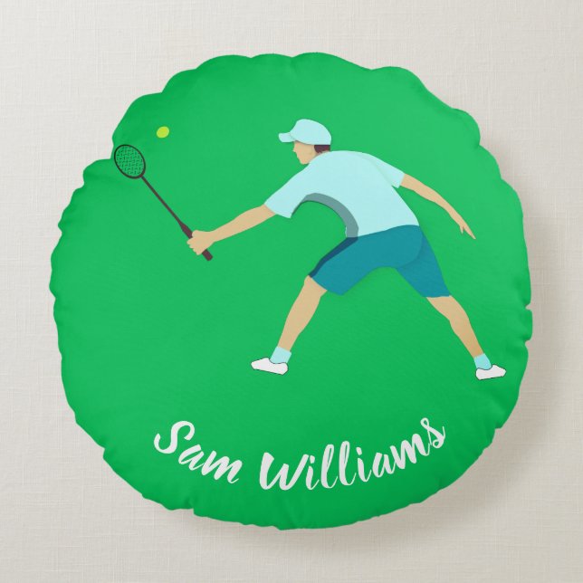 Tennis Round Pillow (Front)