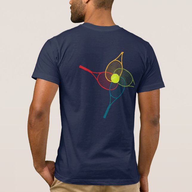 Tennis Rrackets T-Shirt (Back)