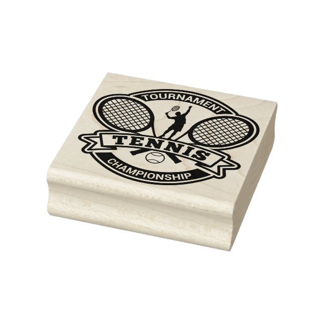 Tennis Rubber Stamp (Stamp)