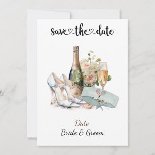Tennis Save the date Wedding Party Invitation