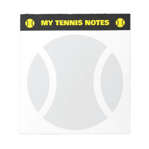 Tennis score notepads for player and coach