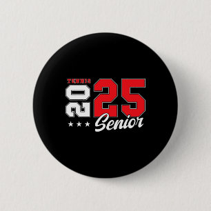 Tennis Senior Night Tennis Senior 2025 Graduation 2 Inch Round Button