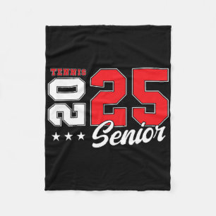 Tennis Senior Night Tennis Senior 2025 Graduation Fleece Blanket