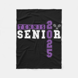 Tennis Senior Night Tennis Senior 2025 Graduation Fleece Blanket
