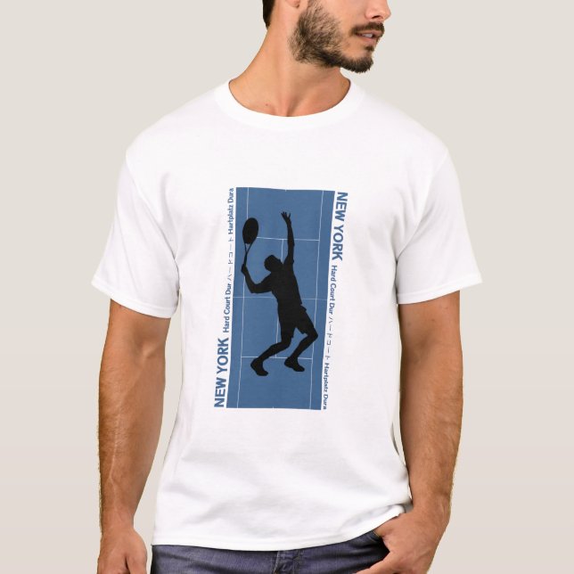 Tennis Serve Grand Slam New York T-Shirt (Front)