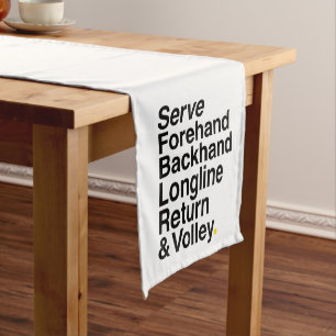TENNIS SHORT TABLE RUNNER