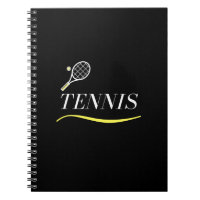 Tennis Simple Word and Racket Underlined Classy