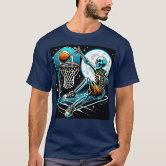 Tennis Skeleton Funny Halloween T-Shirt
