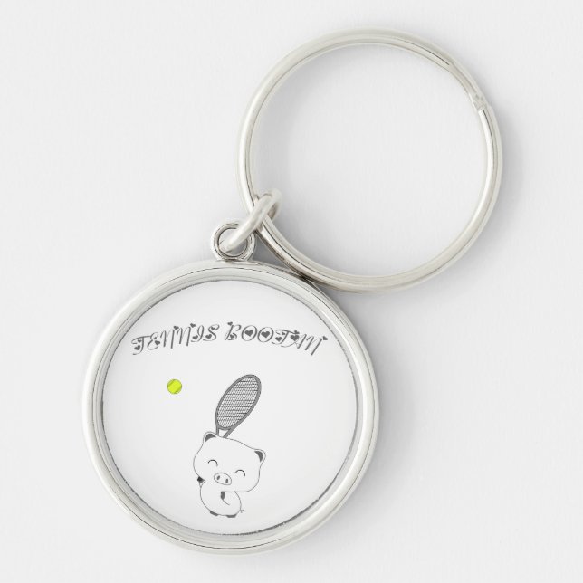 Tennis smash keychain (Front)