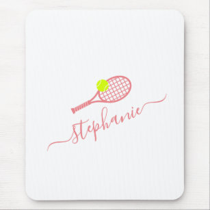 Tennis Sport Monogram Name Personalized Mouse Pad