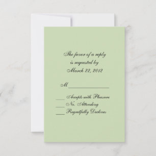 Tennis Sport RSVP Card