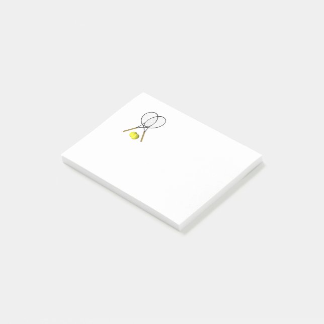Tennis Sport Theme Post-it Notes (Angled)