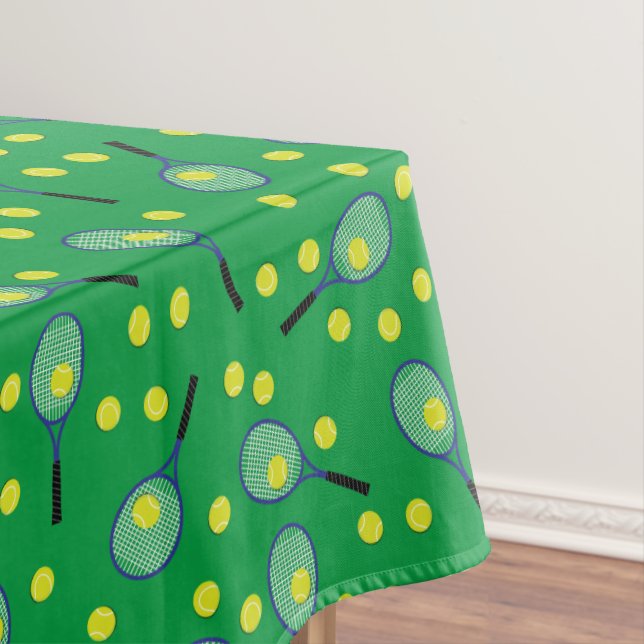 Tennis Sports Birthday Party Tablecloth (In Situ)