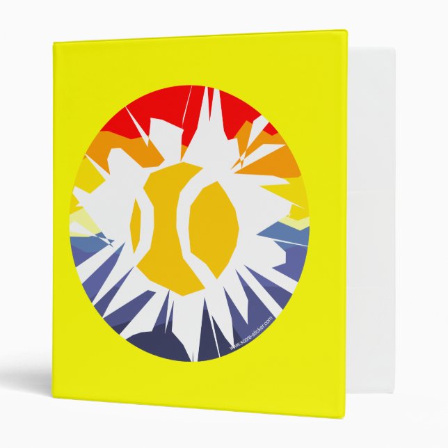 Tennis Sports Thème Classeur / Dossier Sortir (Devant/intérieur)