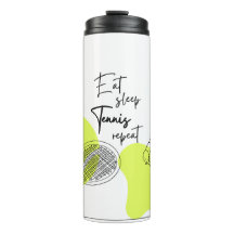 Tennis Sports Tumbler Eat Sleep Tennis Repeat