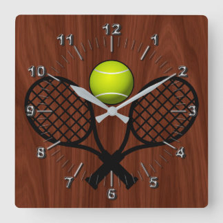 Tennis Square Wall Clock