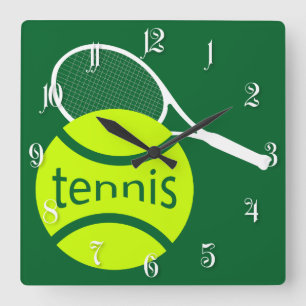 Tennis Square Wall Clock
