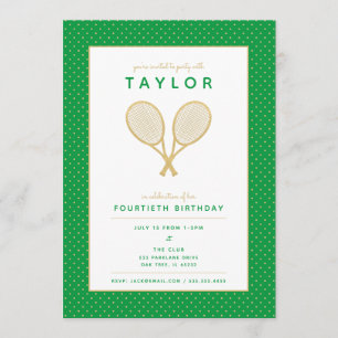Tennis Star Party Invitation