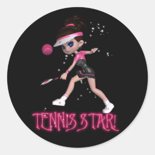 Tennis Start Sticker
