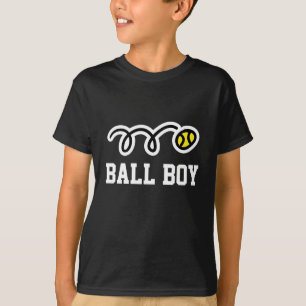 Tennis t-shirt with funny design saying Ball Boy