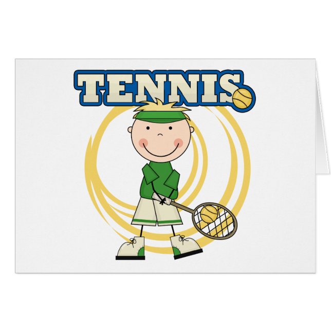 TENNIS - T-shirts et cadeaux blonds de garçon (Devant horizontal)