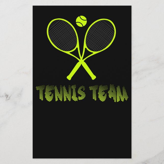 Tennis team flyer (Front)