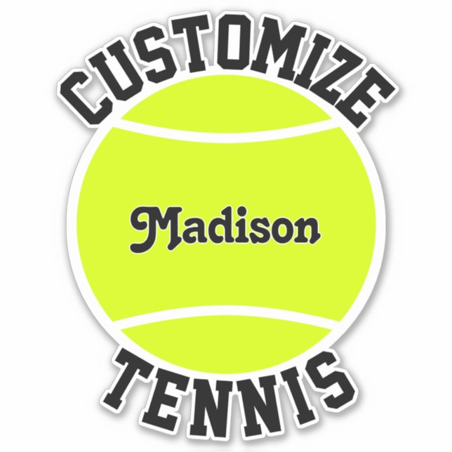 Tennis Team Name and Player Name Custom Sports (Front)