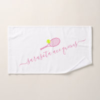 Tennis Team Name Pink Personalized 