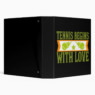 Tennis - Tennis Begins With Love Binder