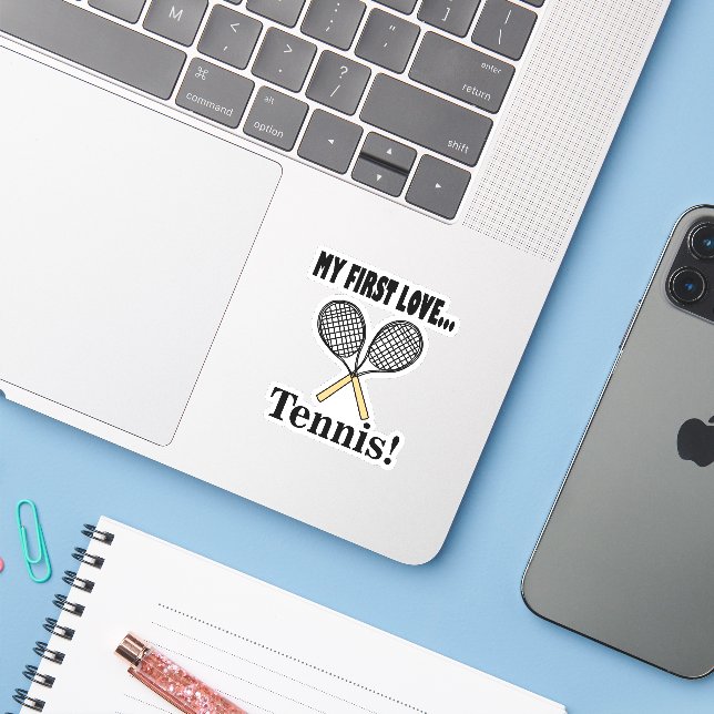Tennis Tennis Player  (Laptop w/ iPhone)