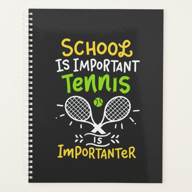 Tennis Tennis Player Gift Planner (Front)